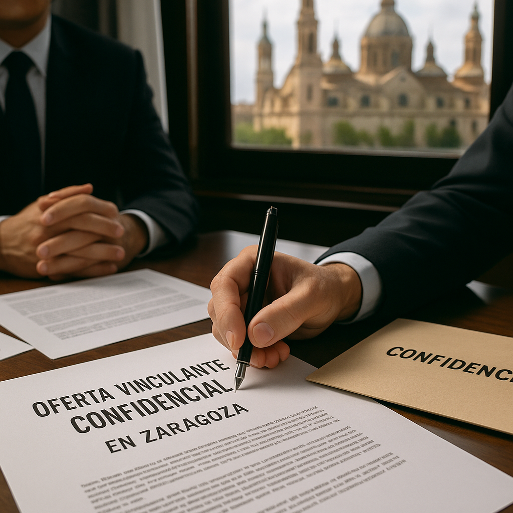 oferta vinculante confidencial Zaragoza