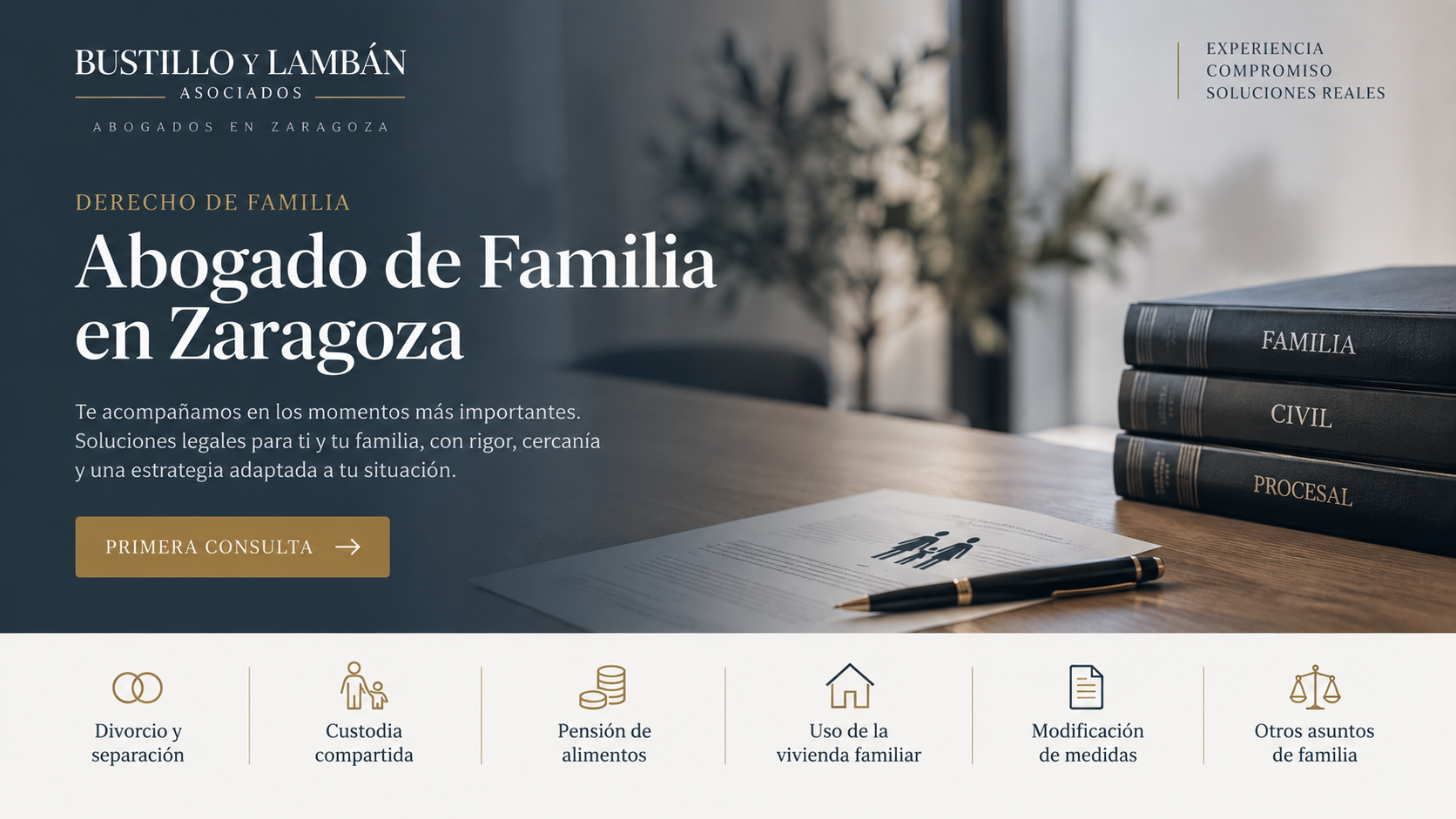 Abogado de familia en Zaragoza para divorcio, custodia compartida y pensión de alimentos